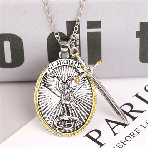 Buy Catholic Patron Saint Pendant Michael St Michael The Archangel