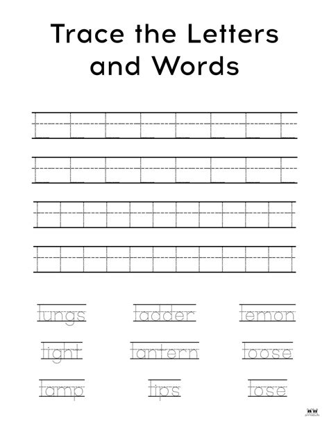 Letter L Worksheets - 50 FREE Printables | Printabulls