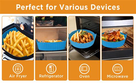 Amazon Outxe Silicone Air Fryer Liners Pack Reusable Airfryer