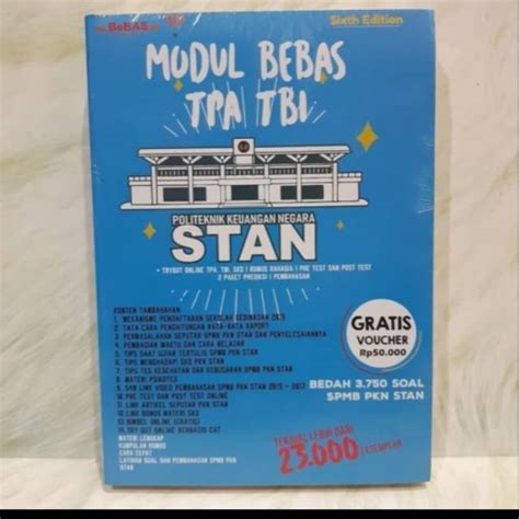 Jual Modul Bebas Tpa Tbi Spmb Pkn Stan Materi Lengkap Dan Latihan