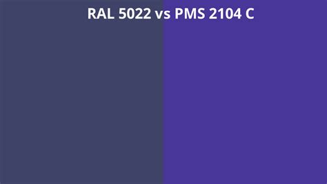 Ral 5022 Vs Pms 2104 C Ral Colour Chart Uk