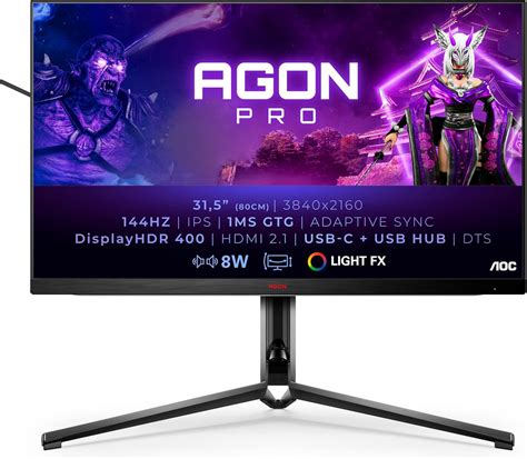 AOC AGON Pro AG324UX 32 Zoll UHD Gaming Monitor 144 Hz 1 Ms HDR400