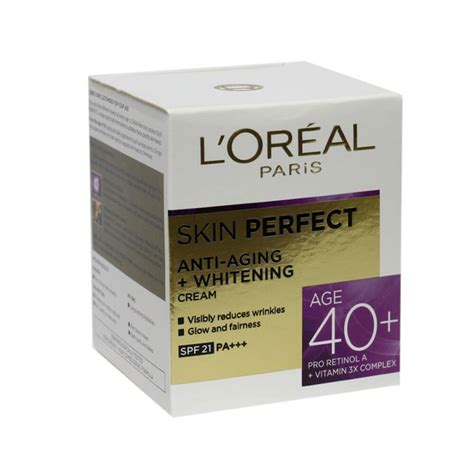 Loreal Paris Skin Perfect Anti Aging Whitening Day Cream Vislbly Reduces Wrinkles Glow And