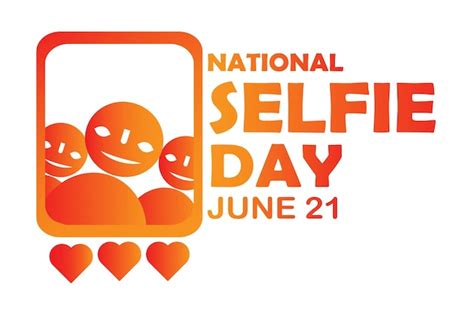 Premium Vector National Selfie Day