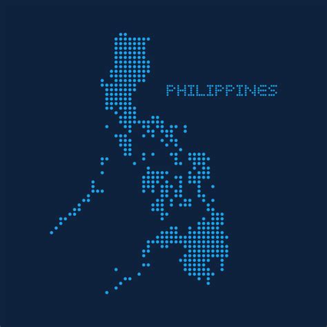 Abstract Dotted Map Of The Philippines Vector Art At Vecteezy