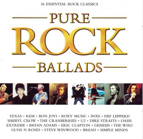 Pure Rock Ballads 36 Essential Rock Classics Uk Music