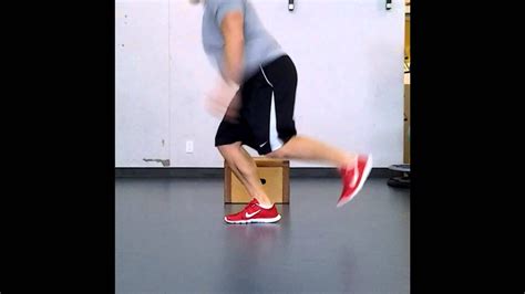 Depth Jump Single Leg W 90 Degree Rotation Youtube