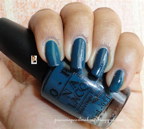 Preciouspearlmakeup Opi Nail Lacquer Ski Teal We Drop