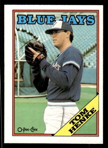 Tom Henke Toronto Blue Jays 1988 O Pee Chee 220 EBay