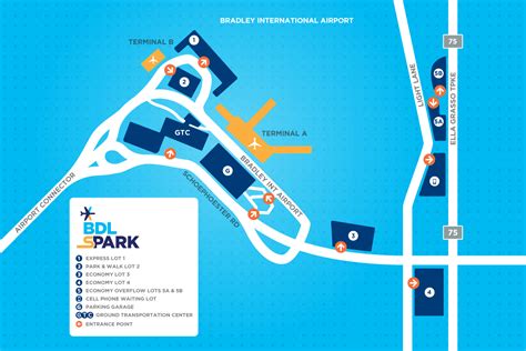 BDL sPARK | Official On-Airport Parking - Parking Map