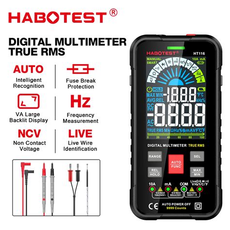 Habotest Mult Metro Digital Inteligente Ht Probador De Rango Autom