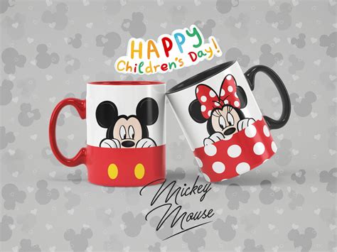 Plantillas Para Sublimar Tazas Mickey Y Minnie D A Del Ni O