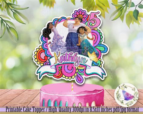 Printable Encanto Cake Topper Mirabel Cake Topper Encanto Etsy In