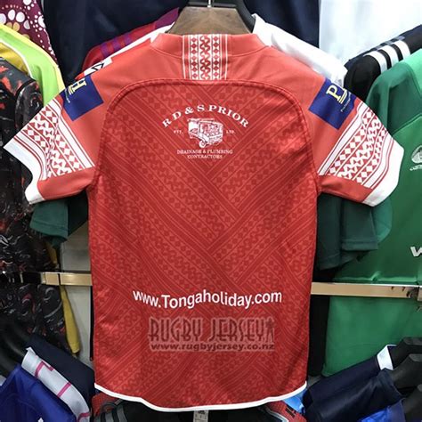 Kid's Tonga Rugby Jersey 2018-2019 Red | RUGBYJERSEY.CO.NZ