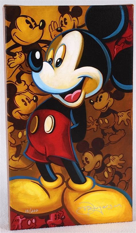 Tim Rogerson 13 X 7 5 All About A Mouse Mickey Mouse Signed Limited