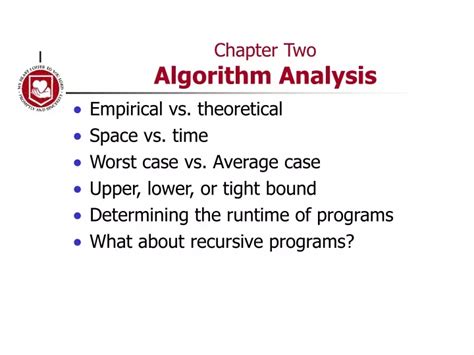 Ppt Chapter Two Algorithm Analysis Powerpoint Presentation Free Download Id9495001