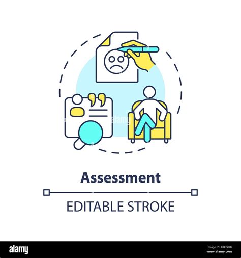 2d Customizable Assessment Line Icon Concept Stock Vector Image And Art Alamy