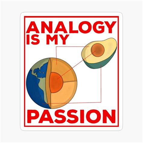 Analogy Is My Passion Sticker For Sale By Diegovcarvalho