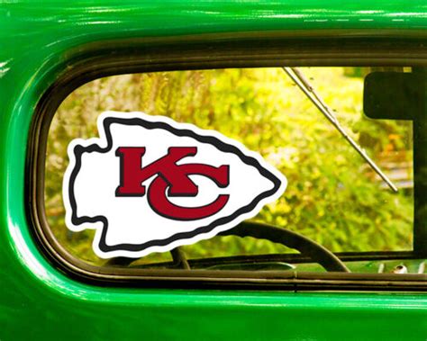 2 KANSAS CITY CHIEFS DECAL Stickers Bogo For Car Window Bumper Free ...