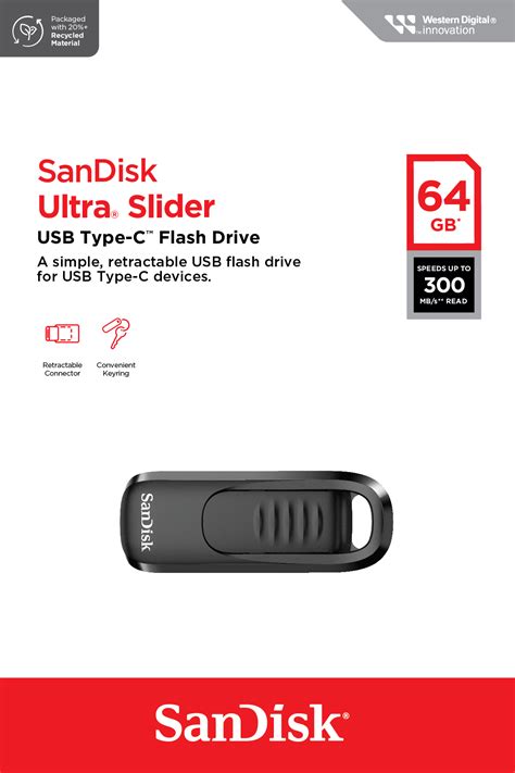 Sandisk Ultra Slider 64gb Usb Type C Flash Drive