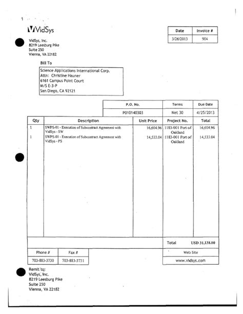 Oakland Domain Awareness Center Purchasing Invoices March July 2013