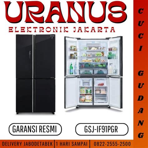 Jual Sharp SJ IF91PG GB GR Kulkas Side By Side 4 Pintu SJIF 91 PG GLASS