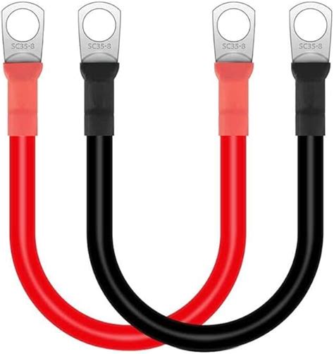 KingYH 2 Stück Batteriekabel 30cm Rote und Schwarze Batterie Kabel 2