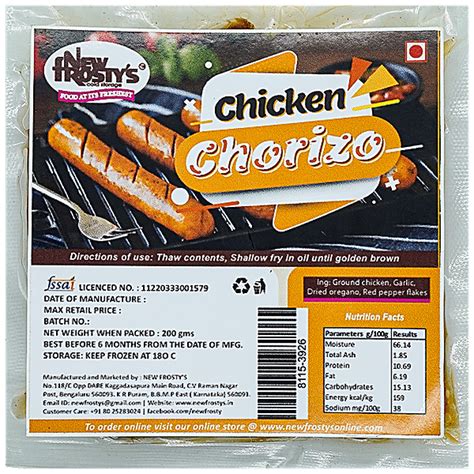 Buy New Frosty S Chicken Chorizo Fresh Tender Highly Nutritious Online At Best Price Of Rs