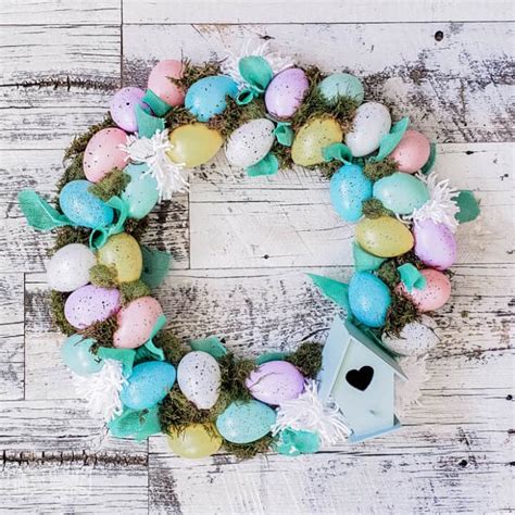 Diy Dollar Store Easter Wreaths Prudent Penny Pincher