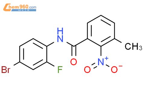 600128 00 5 N 4 Bromo 2 fluoro phenyl 3 methyl 2 nitro benzamide化学式