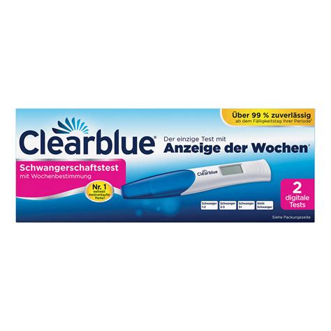 Clearblue Digital Schwangerschaftstest Mit Wochenbestimmung St Online