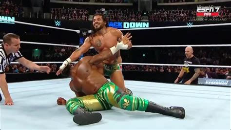 Apollo Crews Vs Santos Escobar Parte Wwe Smackdown En