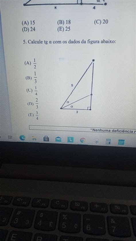 Questão De Trigonometria No Triângulo Retângulo