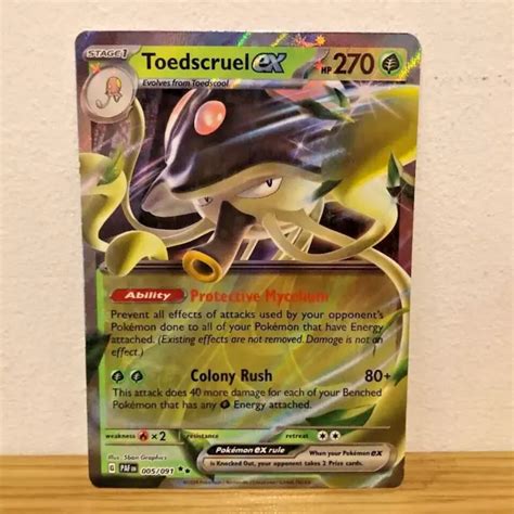 Toedscruel Ex 005091 Sv Paldean Fates Ultra Rare Holo Pokemon Card Nm