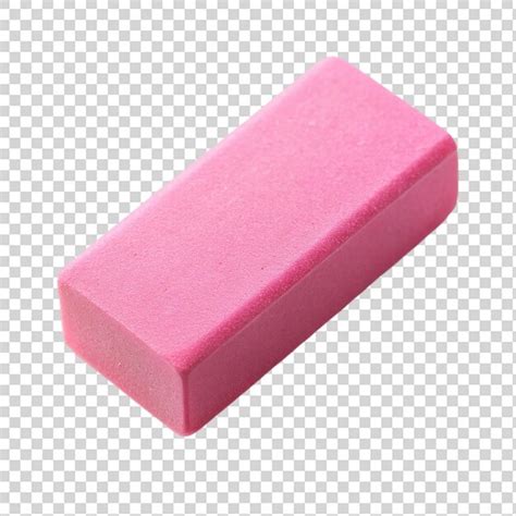 Premium Psd Pink Eraser Isolated On Transparent Background