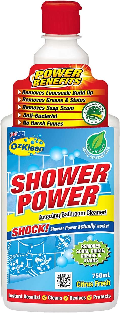 Ozkleen Shower Power Citrus 750ml Bathroom And Shower Cleaner Tough On