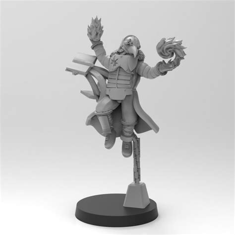 3d Printable Lunar Auxilia Lord Conjurerer Presupported By Thatevilone