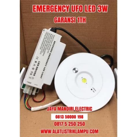 Jual Downlight Emergency Led Battery Ufo Plafon Watt Inbow Watt W