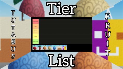 TIER LIST FRUTAS TUTASU S FRUIT UPDATE 1 YouTube