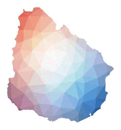 Map Of Nicaragua Low Poly Illustration Of The Country Geometric Design