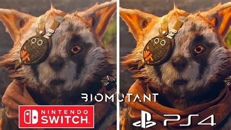 Biomutant Nintendo Switch Vs Ps4 Graphics Comparison Youtube