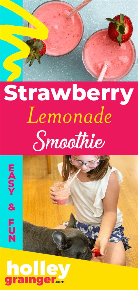 Strawberry Lemonade Smoothies Holley Grainger