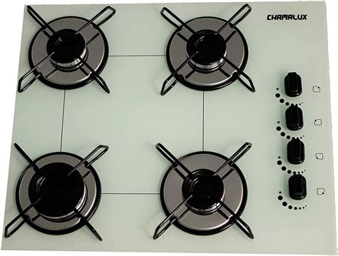 Cooktop 4 Bocas Ultra Chama Branco Chapa Chamalux MadeiraMadeira