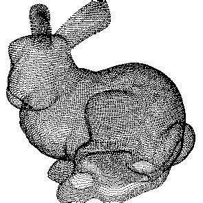 Stanford Bunny. (a) Point cloud. (b) Reconstructed 3D model. | Download ...