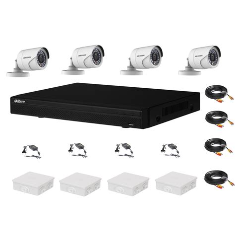 Kit 4 Camere Supraveghere 2MP IR 20m HikVision DVR 4 Canale HDCVI