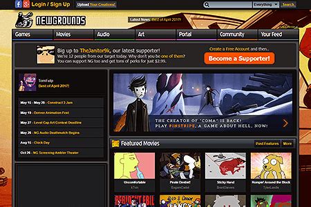 newgrounds   web design museum