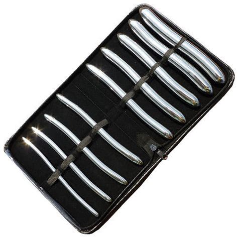 Silicone Hegar 8 Piece Urethral Sounds Kit Urethral Dilator Set For