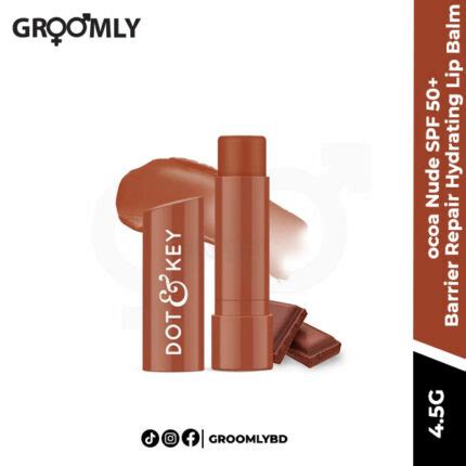 Dot And Key Cocoa Nude SPF Barrier Repair Hydrating Lip Balm G Groomly BD
