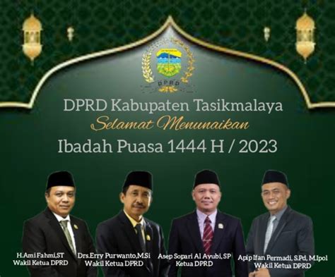 Dprd Kab Tasikmalaya Mengucapkan Marhaban Ya Ramadhan Selamat