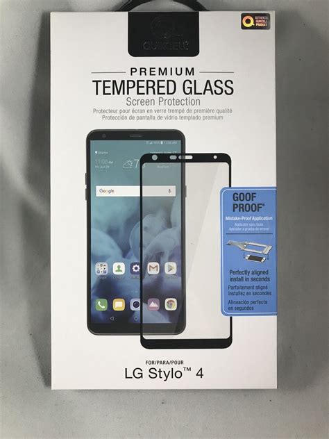 New Lg Stylo Two Piece Kickstand Shield W Quikcell Tempered Glass